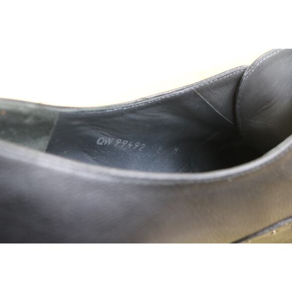 Stuart Weitzman Shoes Womens 8M Black Leather Oxfords Studs Trim Derby Spain - Picture 6 of 10